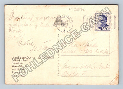 Pohlednice Lázně Luhačovice celkový pohled 1959 (M38941)