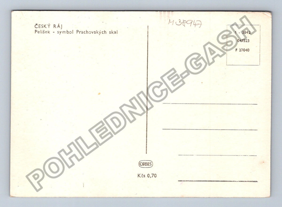 Pohlednice Český ráj Pelíšek symbol Prachovských skal (M38947)