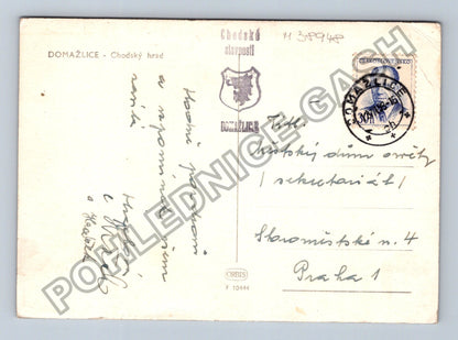 Pohlednice Domažlice Chodský hrad Chodské slavnosti 1942 (M38948)