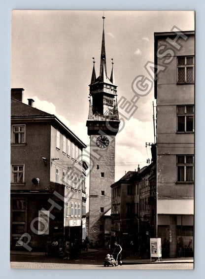 Pohlednice Znojmo radniční věž ulice (M38949)