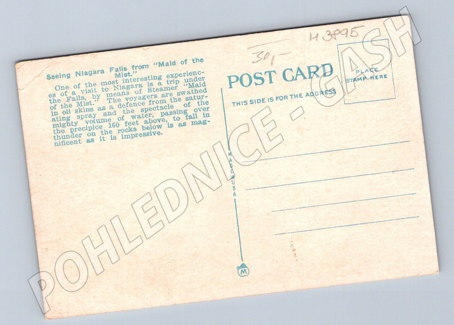 Pohlednice Maid of the Mist – Niagarské vodopády (M3895)