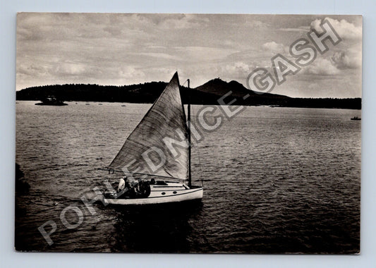 Pohlednice Máchovo jezero plachetnice Staré Splavy (M38955)