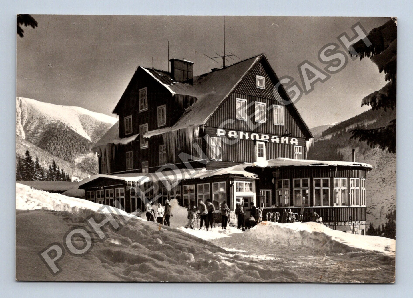 Pohlednice Krkonoše Špindlerův Mlýn Panorama (M38957)