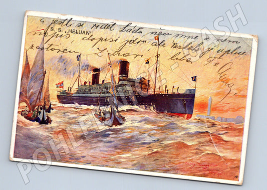 Pohlednice parník S.S. Heluan – námořní motiv (M3896)