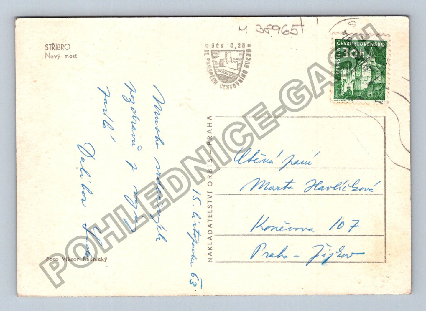 Pohlednice Stříbro Nový most 1963 (M38965)