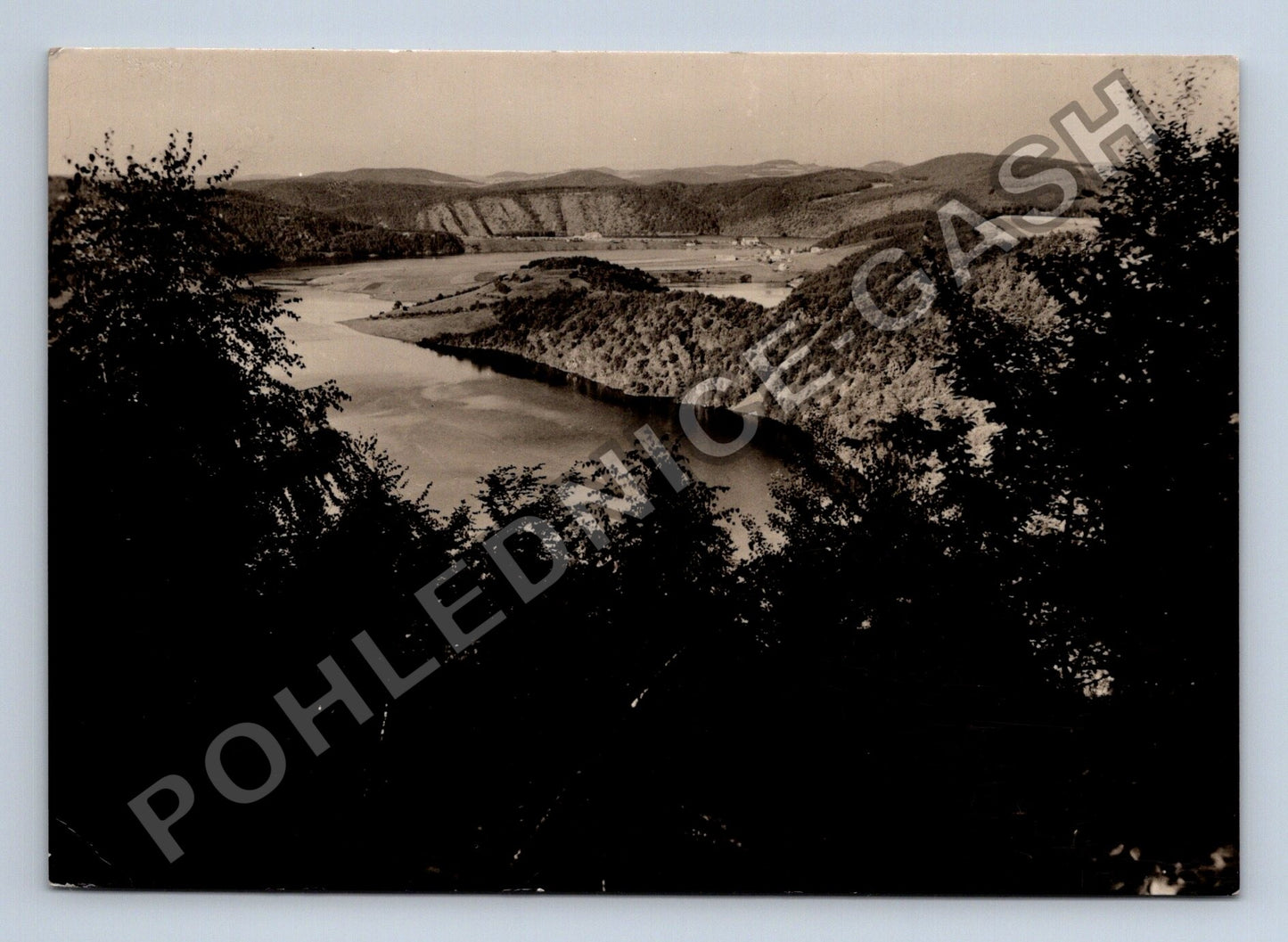 Pohlednice Slapy jezero Hrazany hotel Hrazany 1962 (M38966)