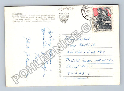 Pohlednice Prostějov pomník Jiřího Wolkra (M38967)