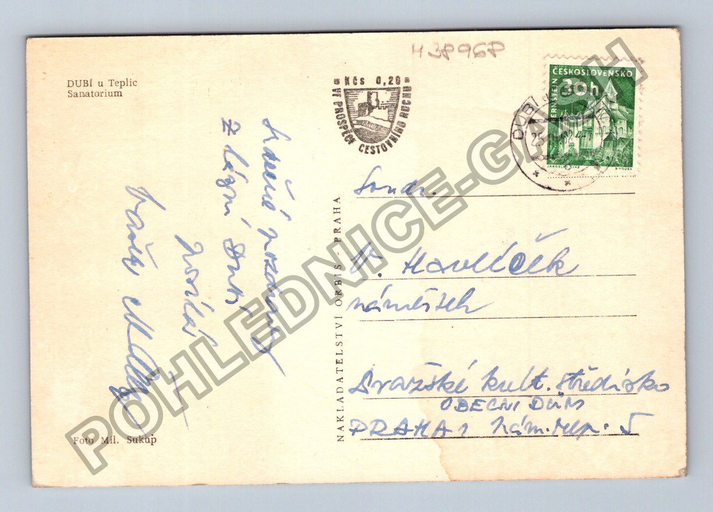 Pohlednice Dubí u Teplic Sanatorium (M38968)