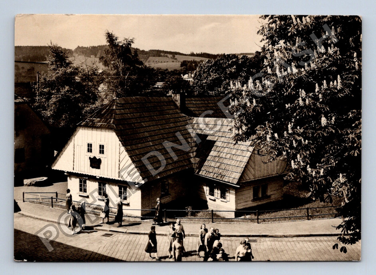 Pohlednice Hronov rodný dům Aloise Jiráska 1958 (M38971)