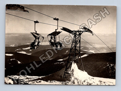 Pohlednice Krkonoše Lanovka na vrchol Sněžky 1950 (M38972)