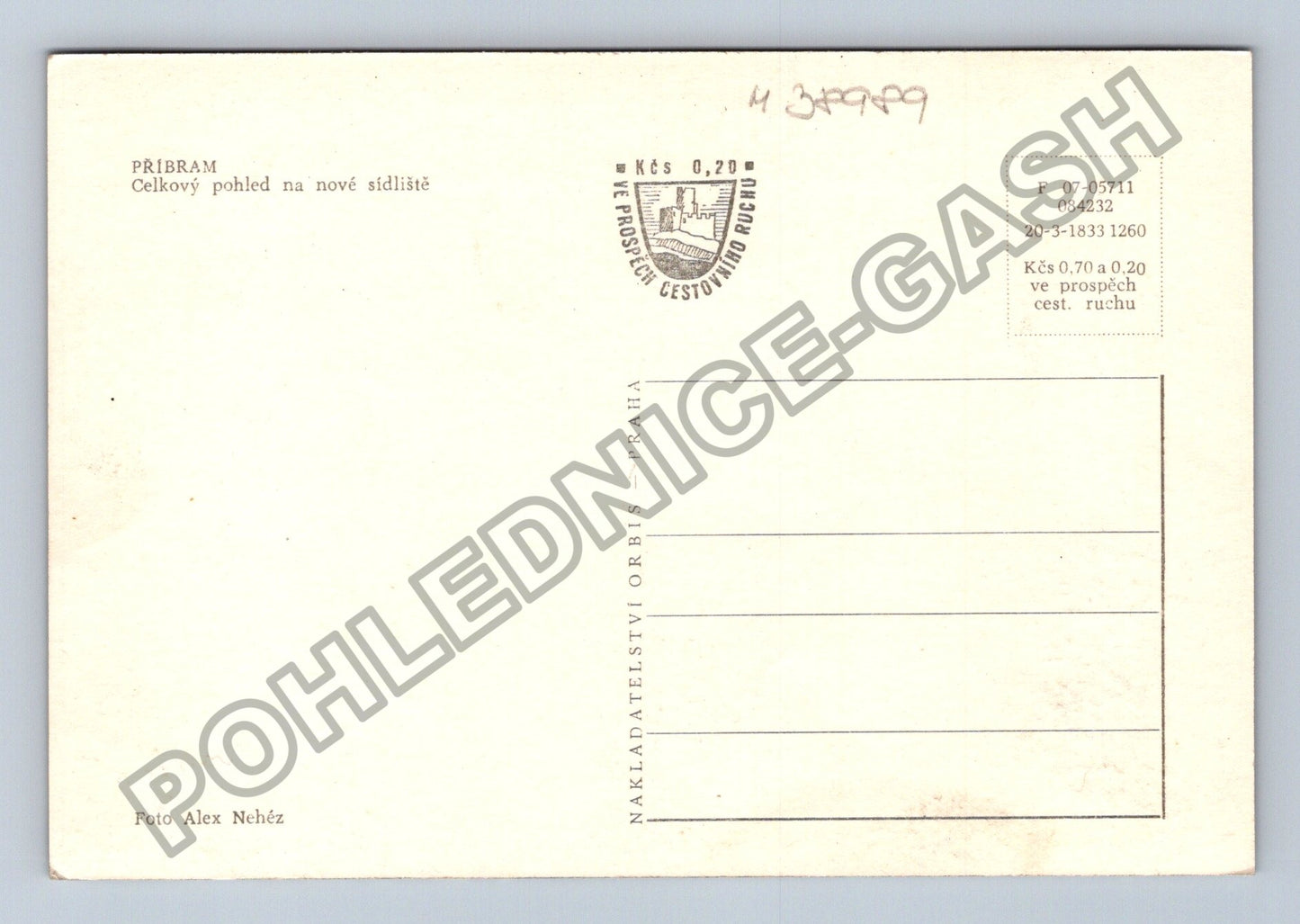 Pohlednice Příbram celkový pohled na nové sídliště (M38989)