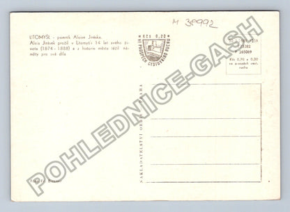 Pohlednice Litomyšl pomník Aloise Jiráska (M38992)