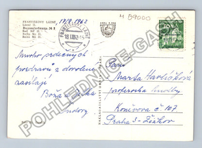 Pohlednice Františkovy Lázně Lázně II 1962 (M39000)