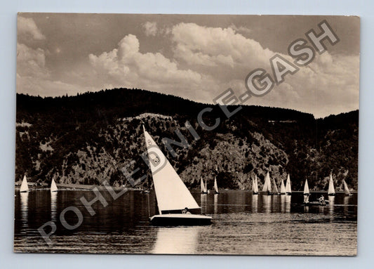 Pohlednice Slapské jezero plachetnice (M39007)