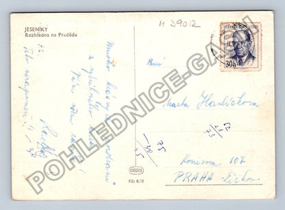 Pohlednice JESENÍKY Rozhledna na Pradědu námraza (M39012)