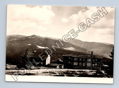 Pohlednice Krkonoše výhled od Petrovy chaty 1959 (M39019)
