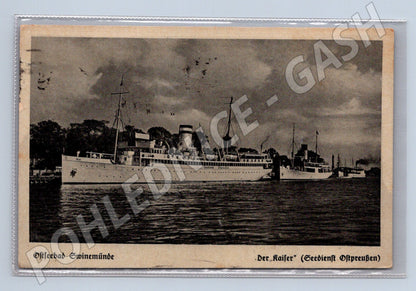 Pohlednice Ostseebad Swinemünde – loď Der Kaiser (M3904)