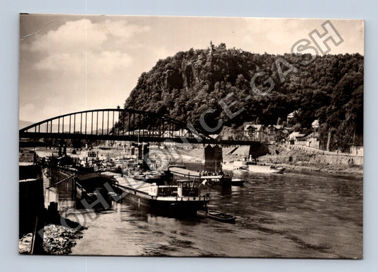 Pohlednice Děčín Pastýřská stěna most Labe (M39043)
