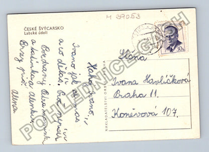 Pohlednice České Švýcarsko Labské údolí (M39053)