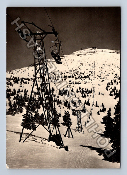 Pohlednice Krkonoše Pec pod Sněžkou lanovka na Sněžku (M39059)