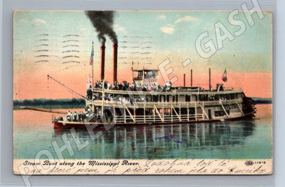 Pohlednice parník na Mississippi – USA motiv (M3906)