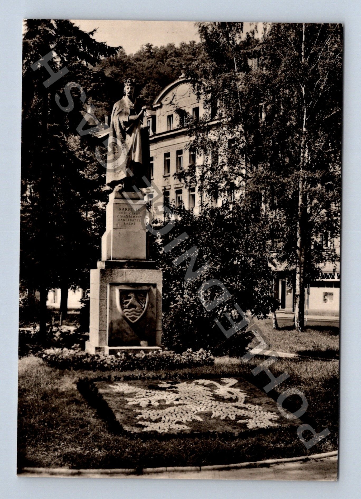 Pohlednice Karlovy Vary Pomník Karla IV. (M39061)