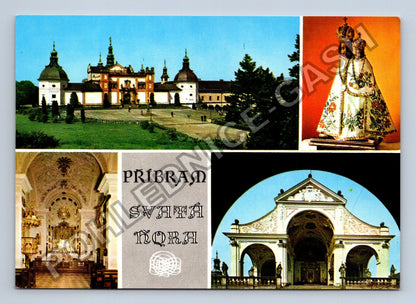 Pohlednice Příbram Svatá Hora koláž motivů (M39070)