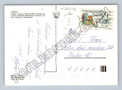 Pohlednice Lužnice vodáci Červený Mlýn Veselí nad Lužnicí (M39083)