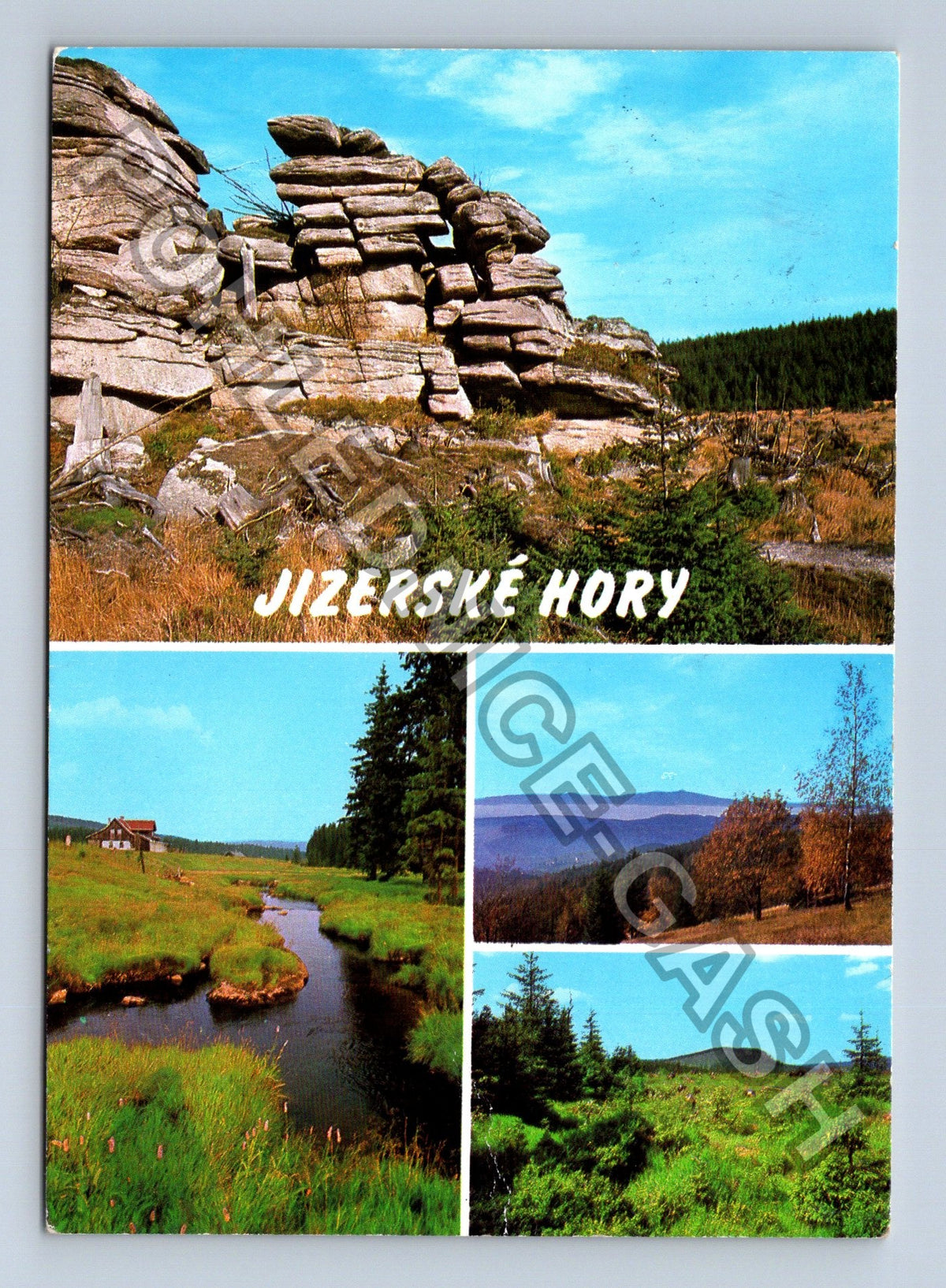 Pohlednice Jizerské hory Pytlácké kameny Malá Jizerská lauka (M39084)