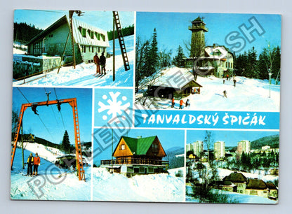 Pohlednice Tanvaldský Špičák Jizerské hory lyžařský vlek (M39091)