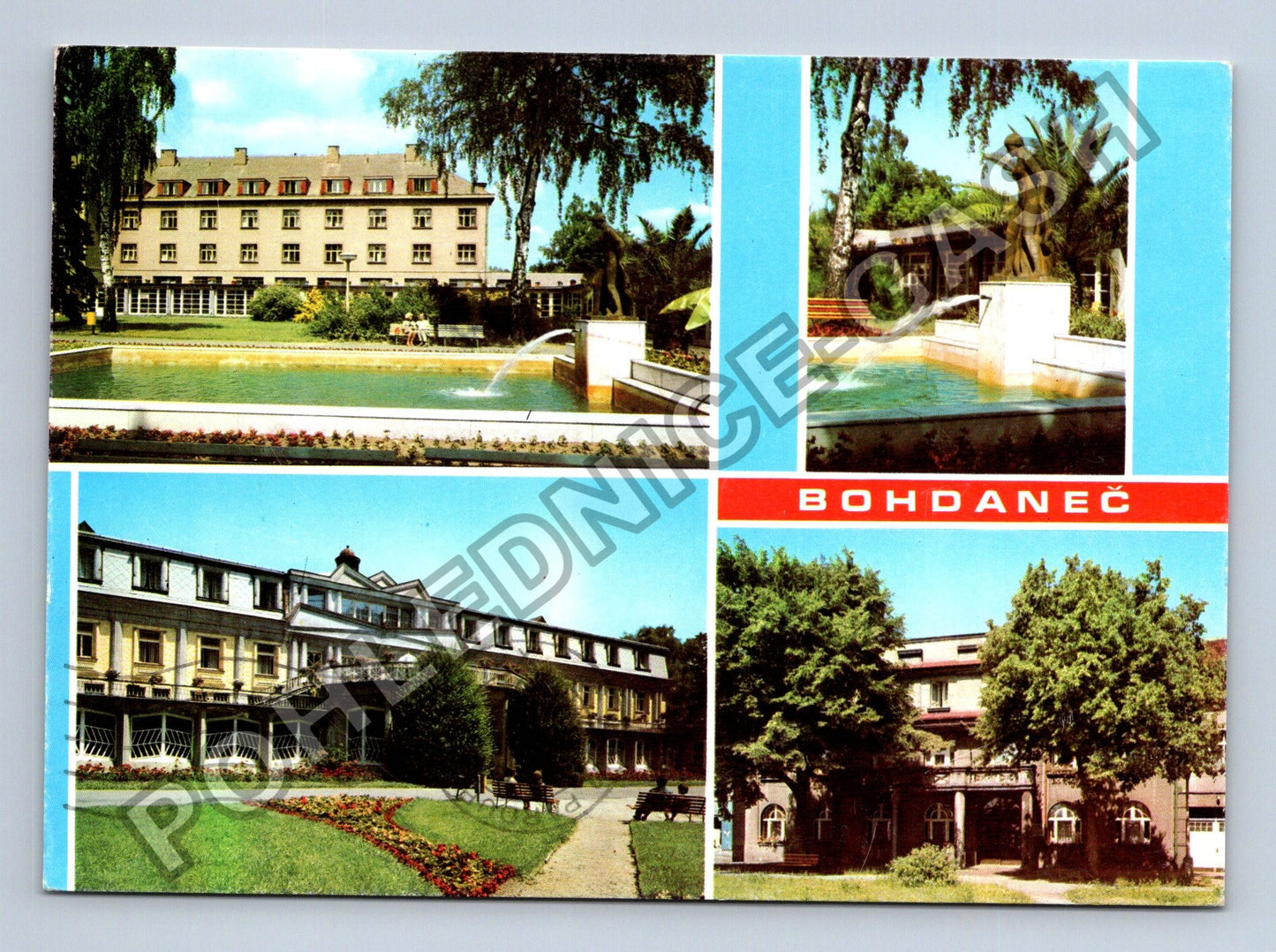 Pohlednice Lázně Bohdaneč lázeňský dům Gočár Dům Dučík (M39095)