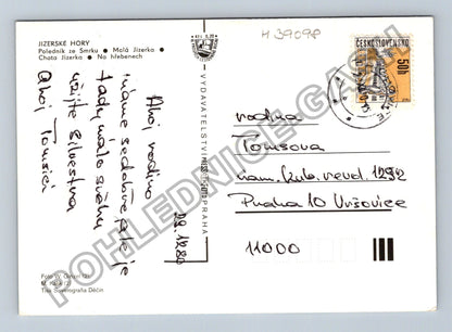 Pohlednice Jizerské hory Poledník Chata Jizerka (M39098)