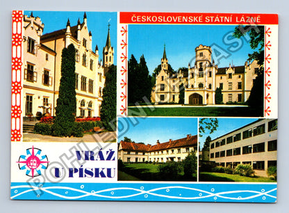 Pohlednice Vráž u Písku zámek lázně (M39101)