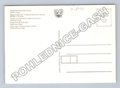 Pohlednice Vráž u Písku zámek lázně (M39101)
