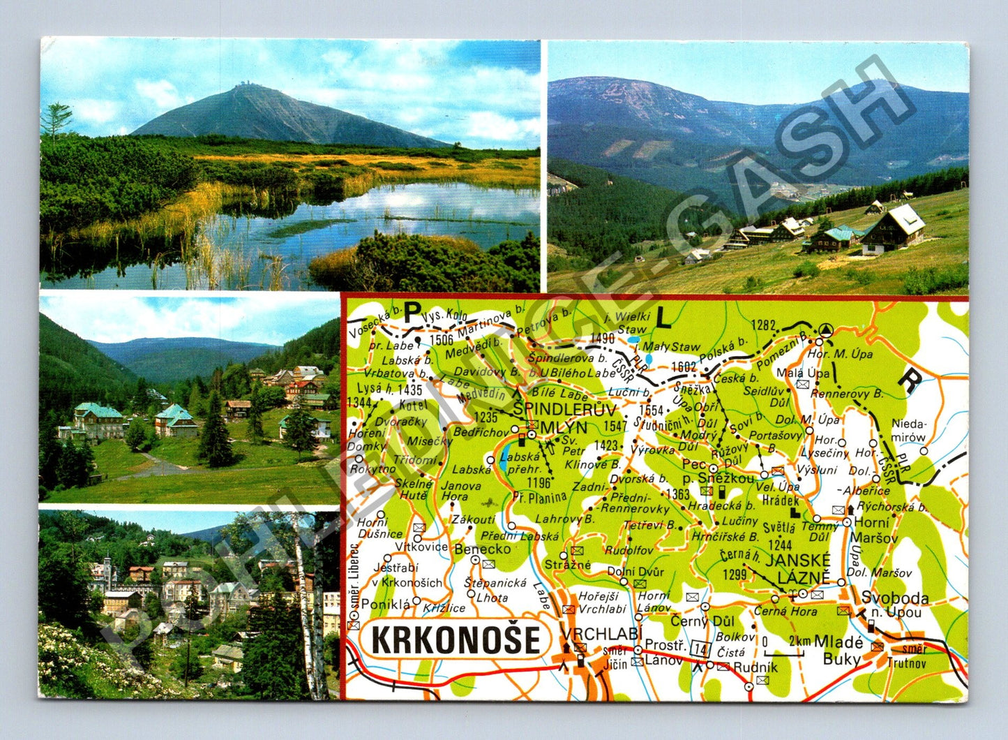 Pohlednice Krkonoše Špindlerův Mlýn Janské Lázně (M39126)