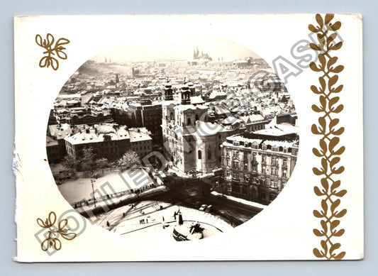 Pohlednice Praha Hradčany kostel sv Mikuláše zima 1974 (M39131)