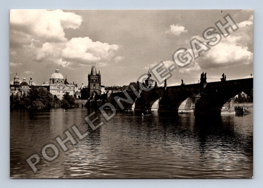 Pohlednice Praha Karlův most Vltava 1962 (M39135)