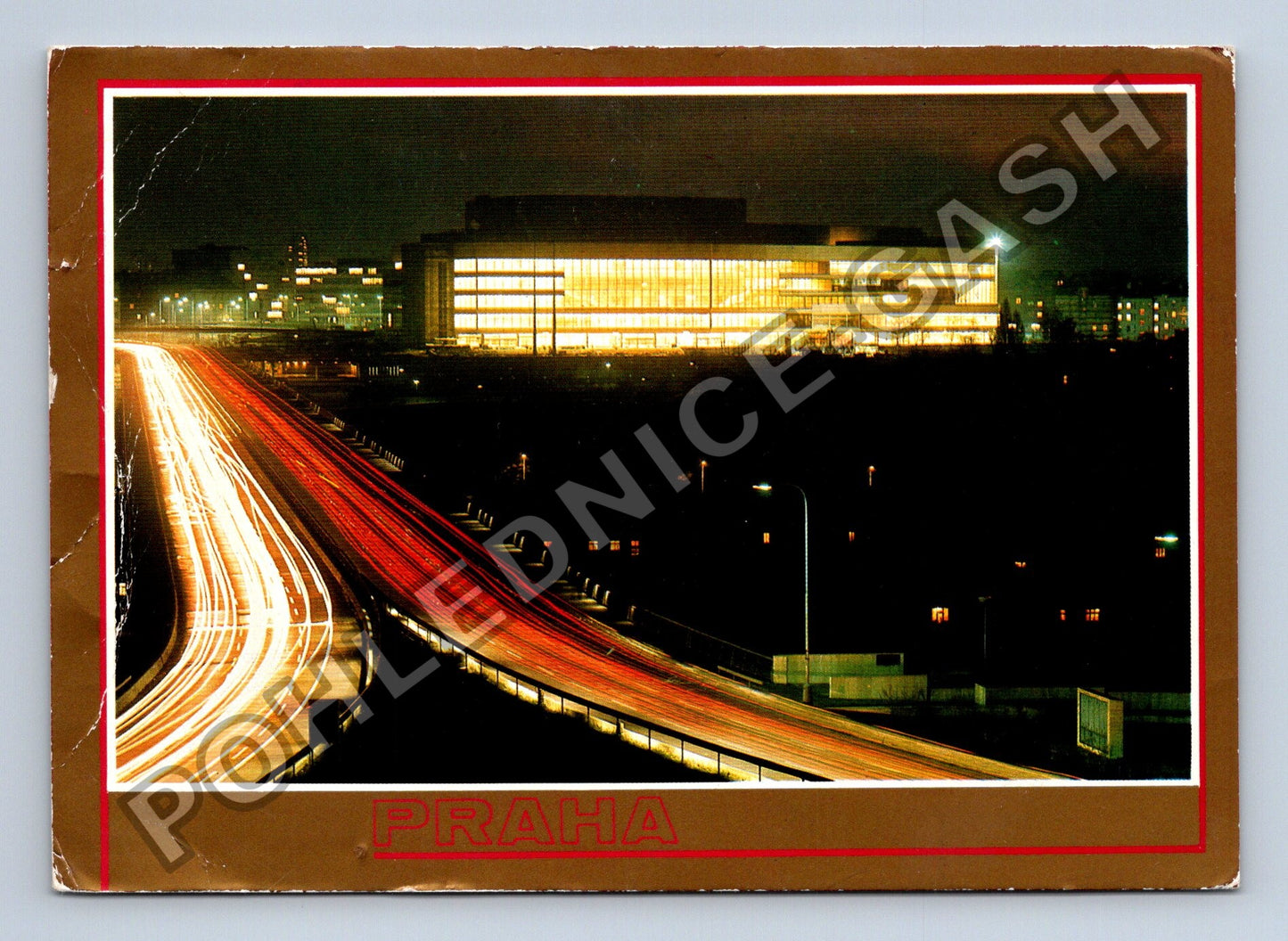 Pohlednice Praha Palác kultury noční záběr 1981 (M39137)