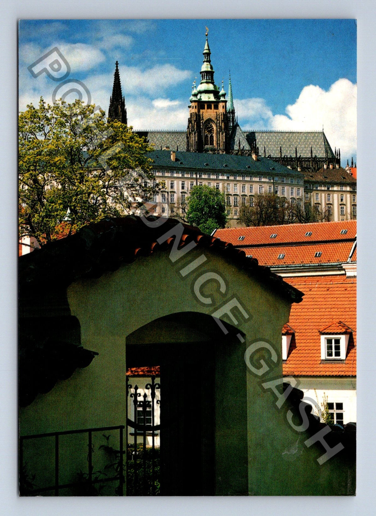 Pohlednice Pražský hrad z Vrtbovské zahrady (M39139)
