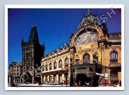 Pohlednice Praha Prašná brána a Obecní dům (M39145)