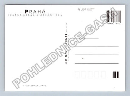 Pohlednice Praha Prašná brána a Obecní dům (M39145)