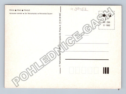 Pohlednice Praha Václavské náměstí 1992 (M39152)