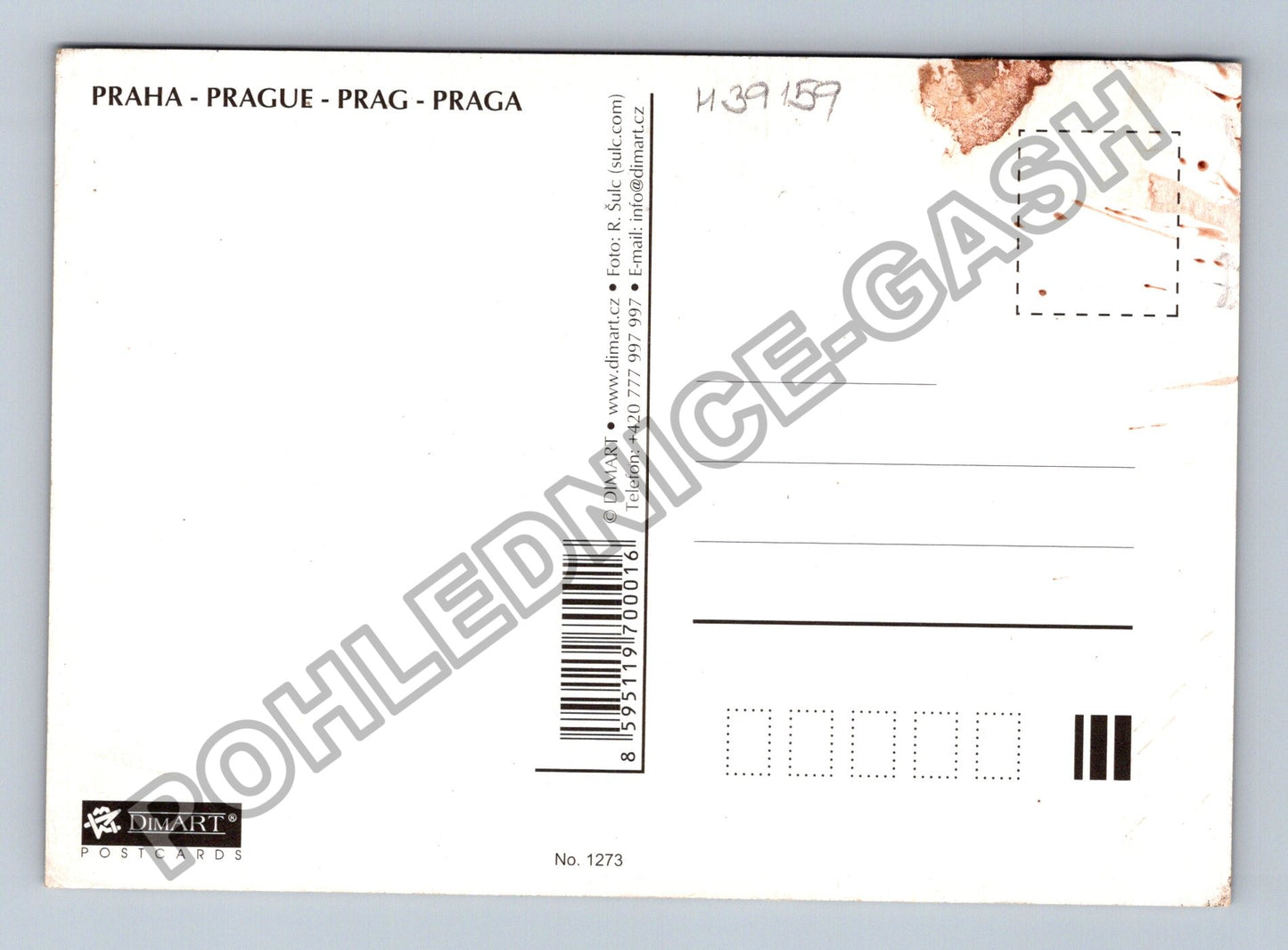 Pohlednice Praha Hradčany Karlův most zasněžená ulička (M39159)