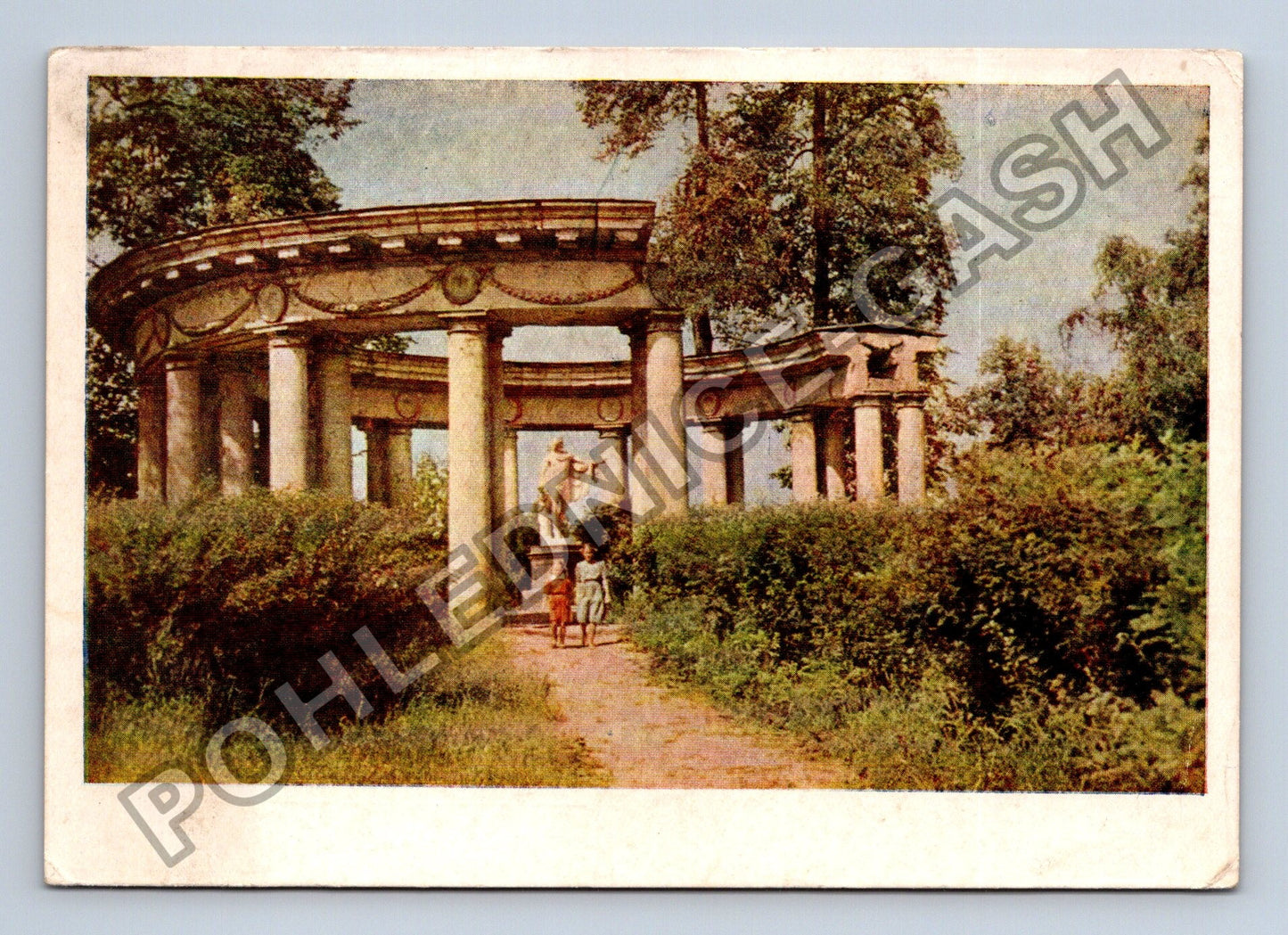 Pohlednice Rusko Pavlovsk Park Kolonáda Apollona 1955 (M39166)