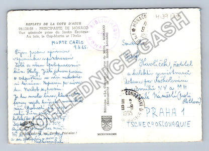 Pohlednice Monaco Monte Carlo Jardin Exotique 1965 (M39177)