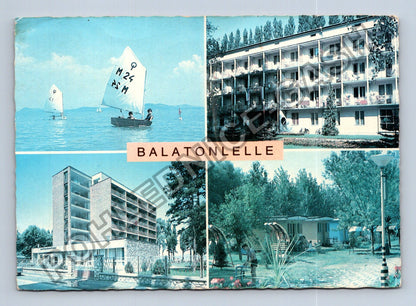 Pohlednice Maďarsko Balatonlelle jachty hotel 1978 (M39181)
