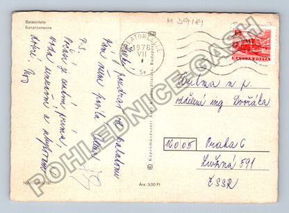 Pohlednice Maďarsko Balatonlelle jachty hotel 1978 (M39181)
