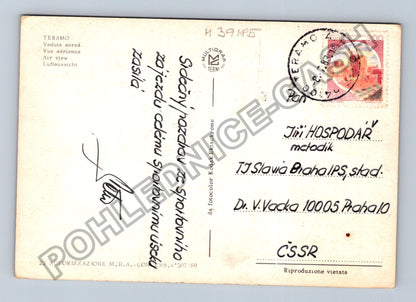 Pohlednice Itálie Teramo letecký pohled (M39185)