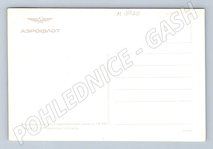 Pohlednice Aeroflot Tupolev TU-114 – SSSR motiv (M3920)