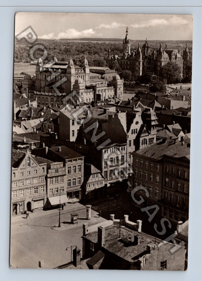 Pohlednice Schwerin Mecklenburg pohled shora (M39227)